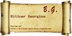 Bittner Georgina névjegykártya